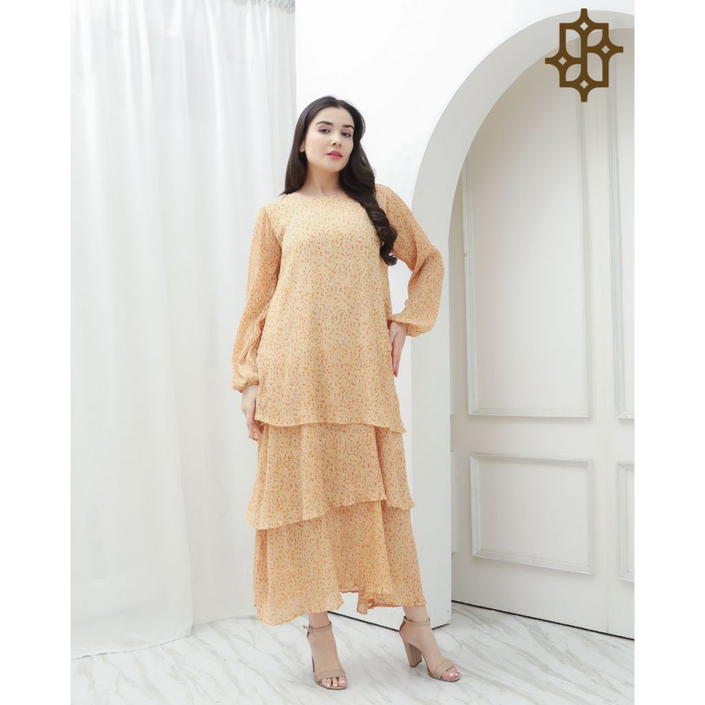 SAAZZ Oscar Della Renta Pakaian Muslimah Gamis Dress Wanita Kekinian-2