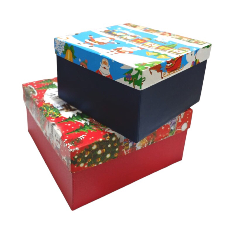 

gift box two tone (2 warna)/kotak kado/kotak hadiah/kotak hampers 25 x 25 x 12 dan 20 x 20 x 15