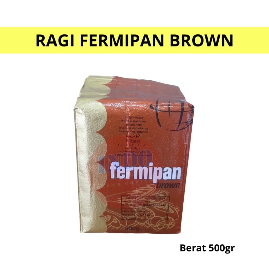 

Ragi Instan FERMIPAN BROWN 500gr