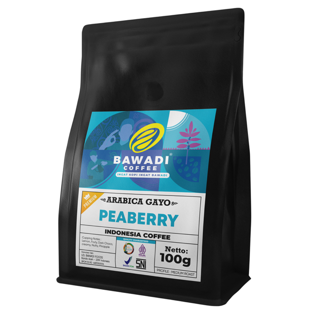 

Bawadi Kopi Peaberry Gayo 100g - Kopi Aceh Gayo