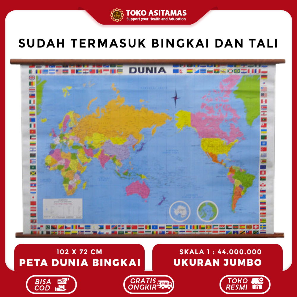 Peta Dunia (Bingkai)