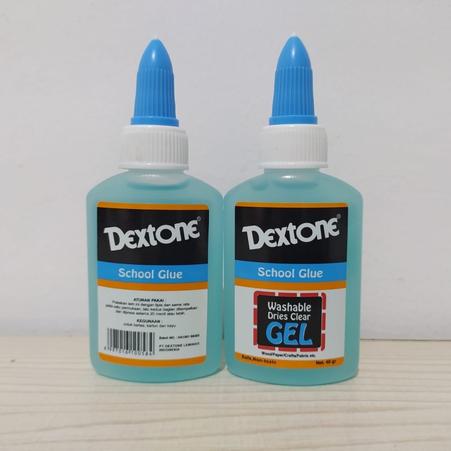 

LEM DEXTONE SCHOOL GLUE - LEM ANAK SEKOLAH WASHABLE CLEAR NON TOXIC