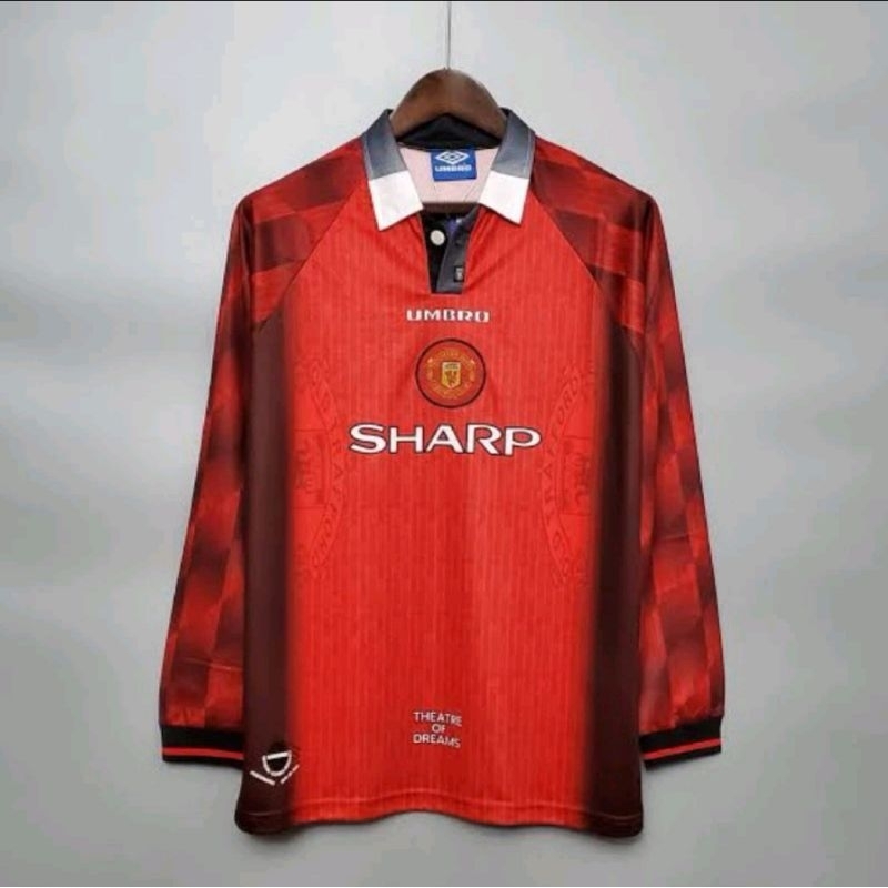 Jersey Kaos Baju Bola MU Man Manchester United Home Away 3rd Third Merah Retro Classic Klasik Jadul 