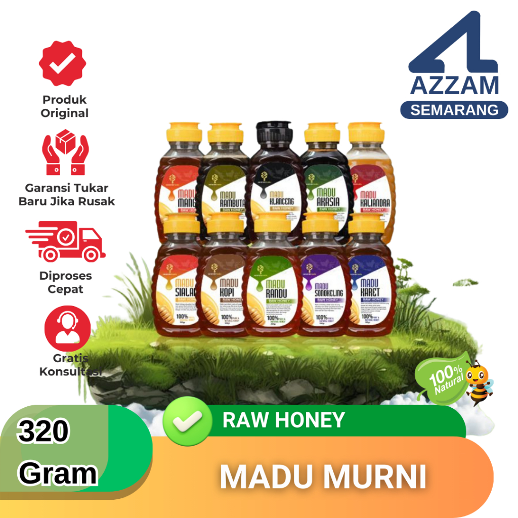 

Madu RAW HONEY Tanpa Campuran - Madu Murni Asli