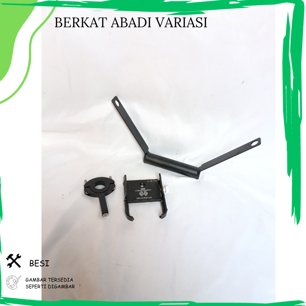 PAKET HOLDER HP BREKET BRACKET GPS HOLDER HP MOTOR CBR 150 COVER STANG HOLDER LOGAM