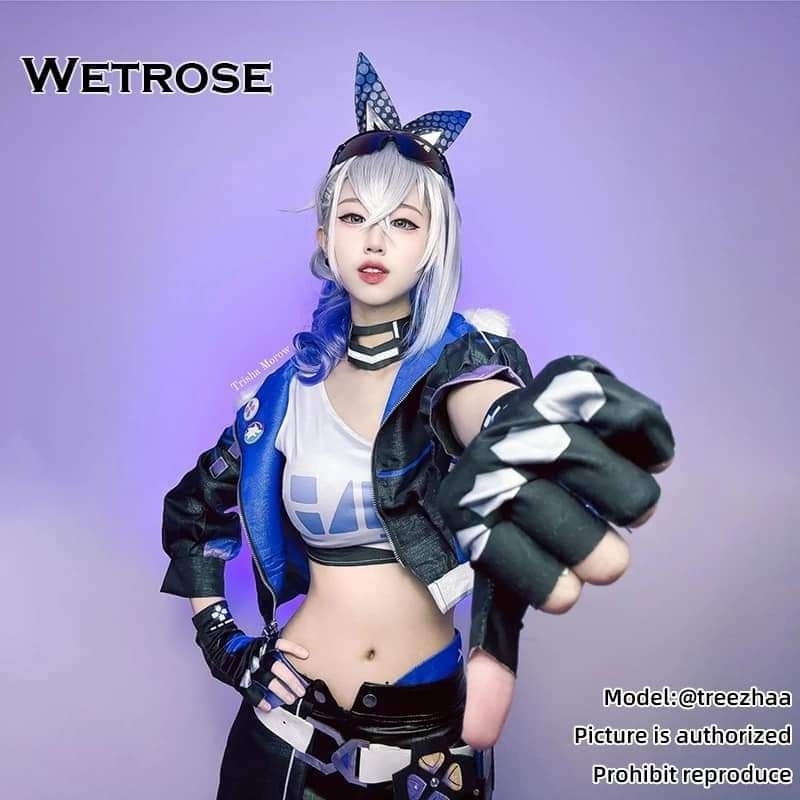 WTS Honkai Star Rail Silver Wolf Wanita Cosplay Costume Set
