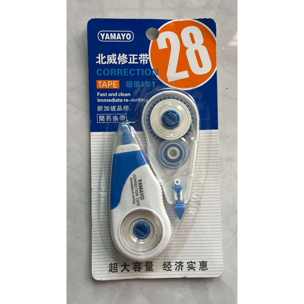 

Tipe X Roll Correction Tape YAMAYO Kertas Roll + REFIL - Tipe X Kering - BIRU