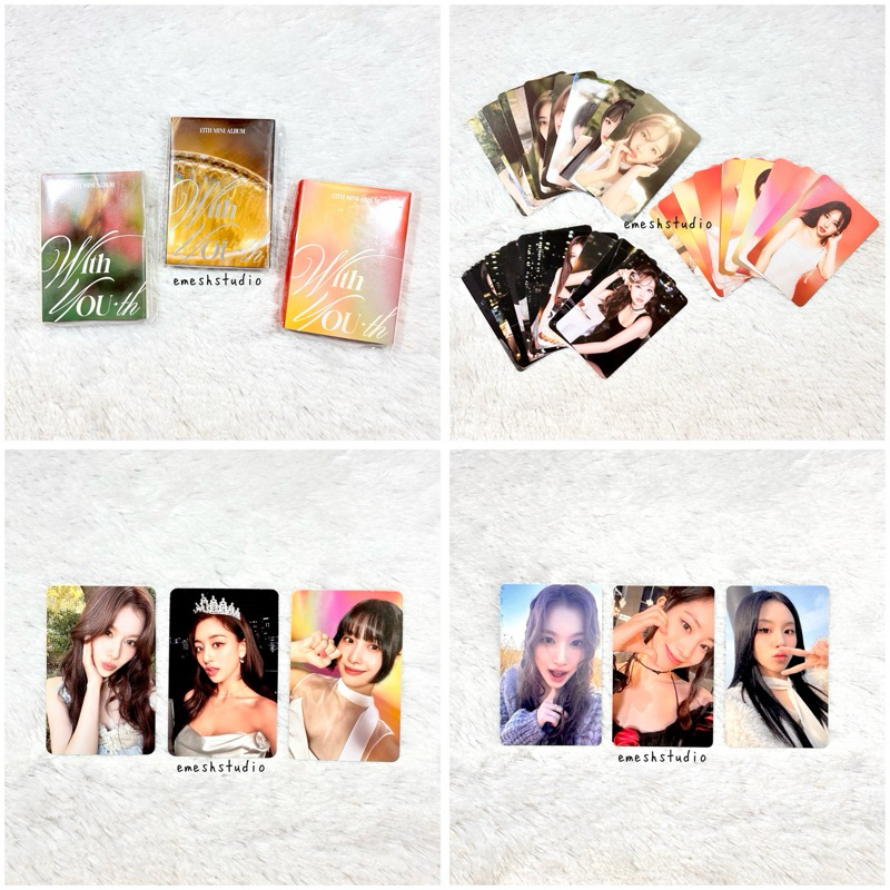 official twice with you-th nemo album + pob jypshop photocard pc