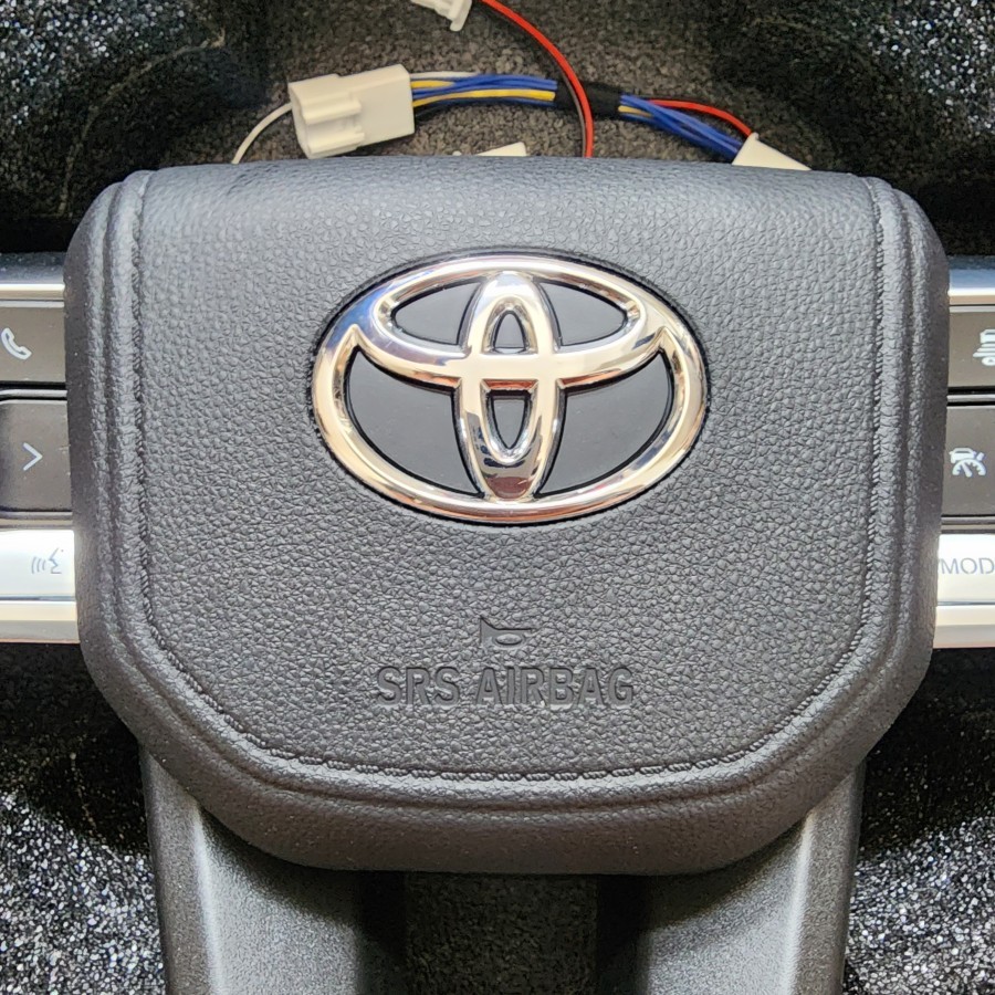 STIR CARBON MOTIF KAYU FOR TOYOTA FORTUNER  INNOVA DAN LANDCRIUCER