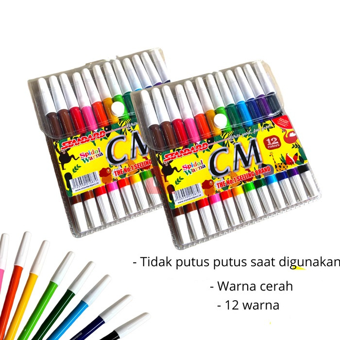 

Spidol Warna Isi 12 Standard CM12 Standard Coloring Marker