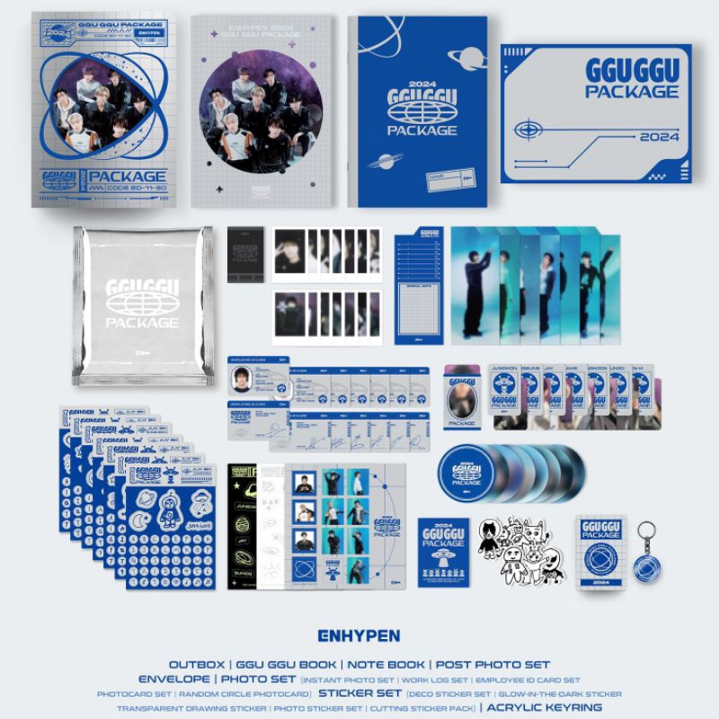 ENHYPEN GGU GGU PACKAGE 2024 OFFICIAL FULLSET SEALED READY GGUGGU GGU24 WEVERSE