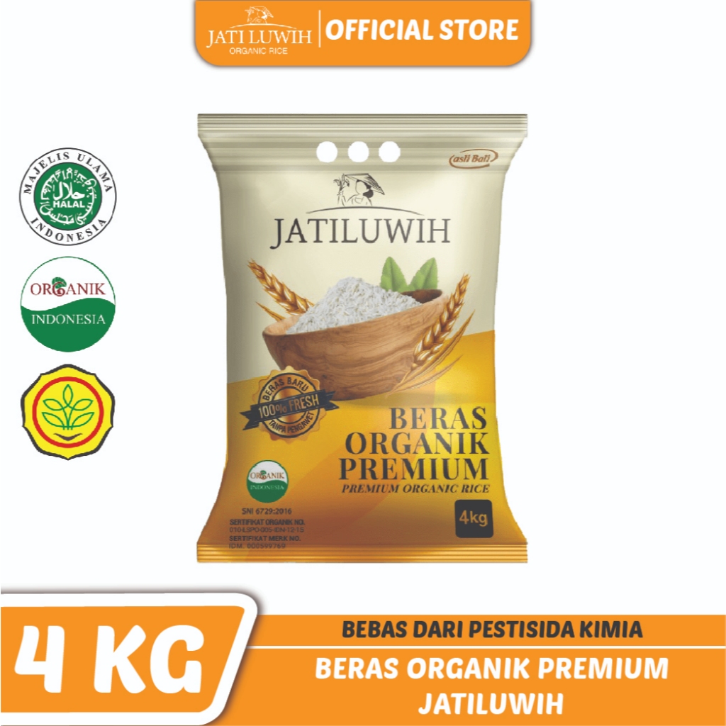 

Jatiluwih Beras Organik Premium 4kg / Bebas Pestisida Kimia