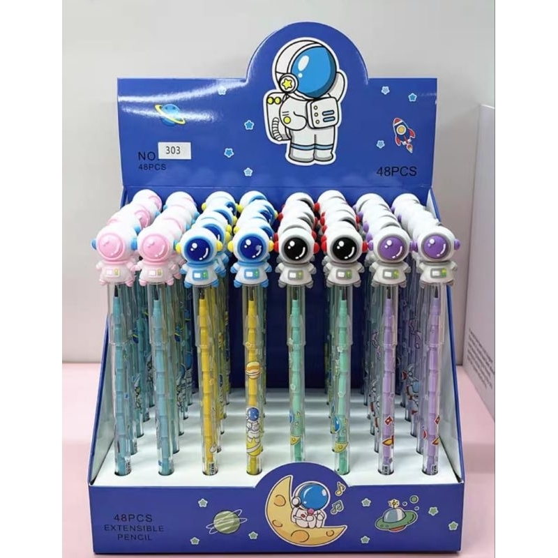 

pensil bensia/pensil susun/astronot/pensil astro/pensil bensia karakter