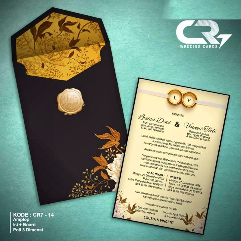 Cetak Undangan Pernikahan Hard Cover CR7 14