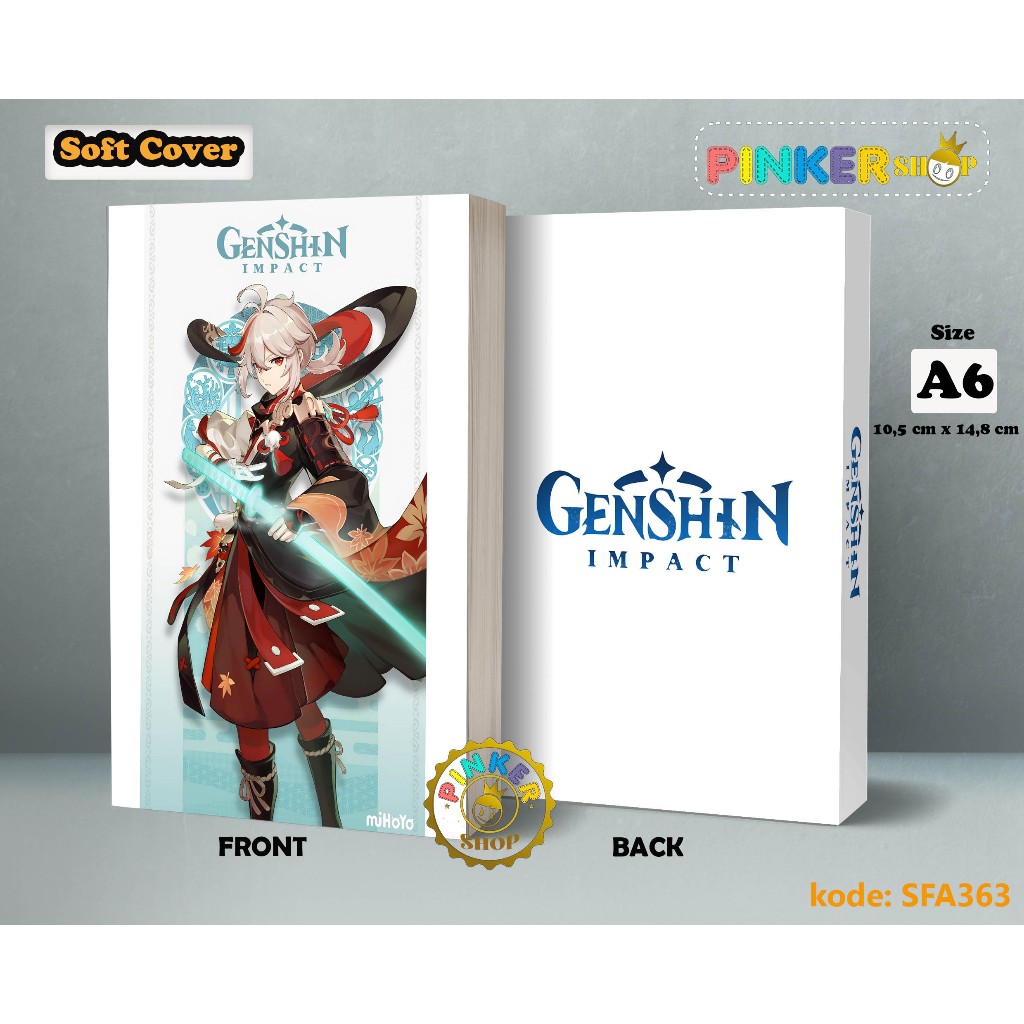 

(SFA363) Pocket Note Anime Game Genshin Impact KAEDEHARA Buku Tulis catatan Notes Agenda Planner Jurnal