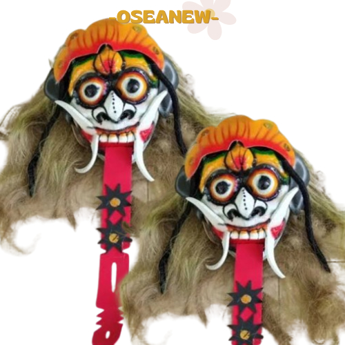 -NEW ITEM- TOPENG LEAK MIKA BALI / Topeng Leak Bali Seram Rambut Panjang
