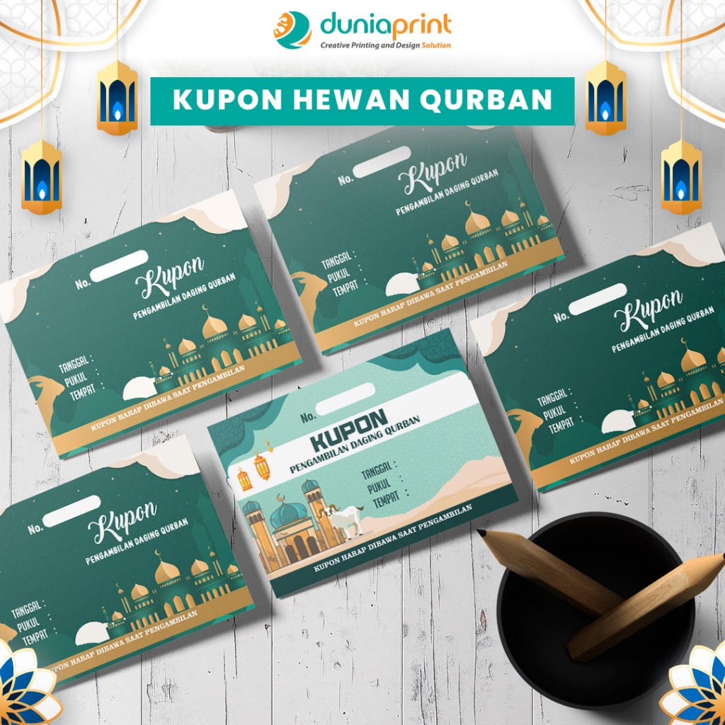 Cetak Kupon | Kupon Qurban | Kupon Custom | Dunia Print