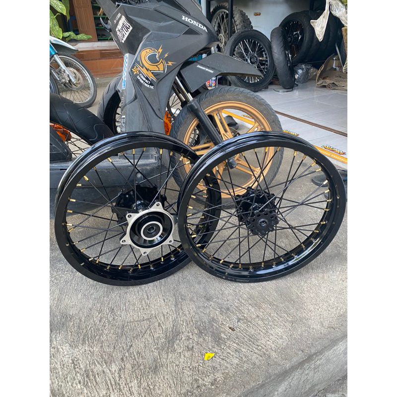 velg crf supermoto ukuran 215/250 tanpa ban