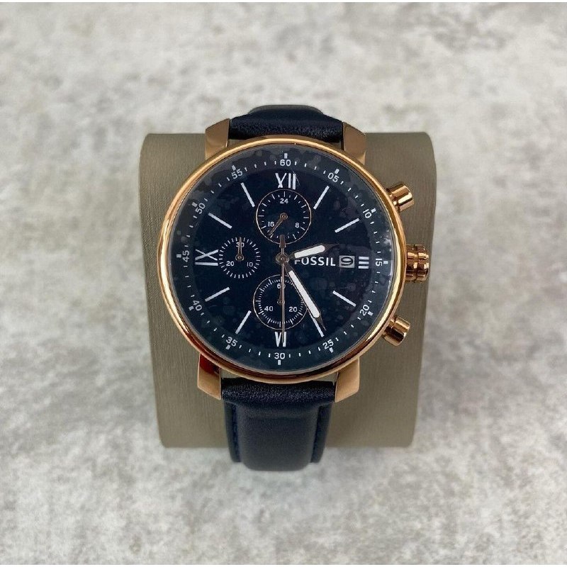 BQ1704 Rhett Chronograph Navy Leather Watch  Navy