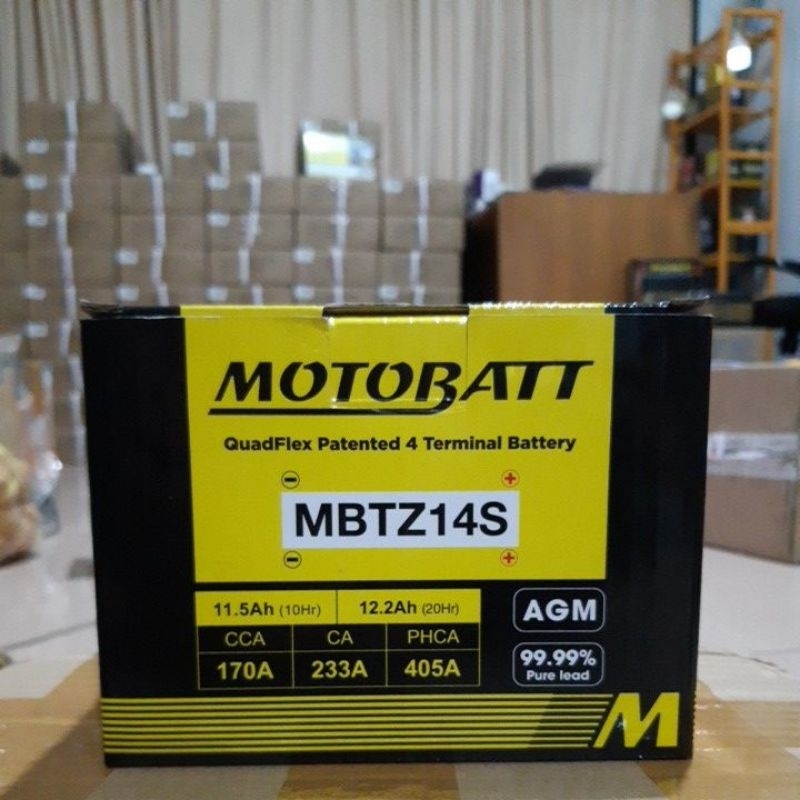 Aki Motor Kawasaki ER-6N ER6N, Z800, Ninja 650 MBTZ14S Motobatt