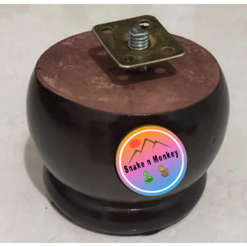 Kaki Sofa Kursi Kayu Bulat 7 cm / Kaki Lemari Meja Model Bakpao/Apel...Perbiji