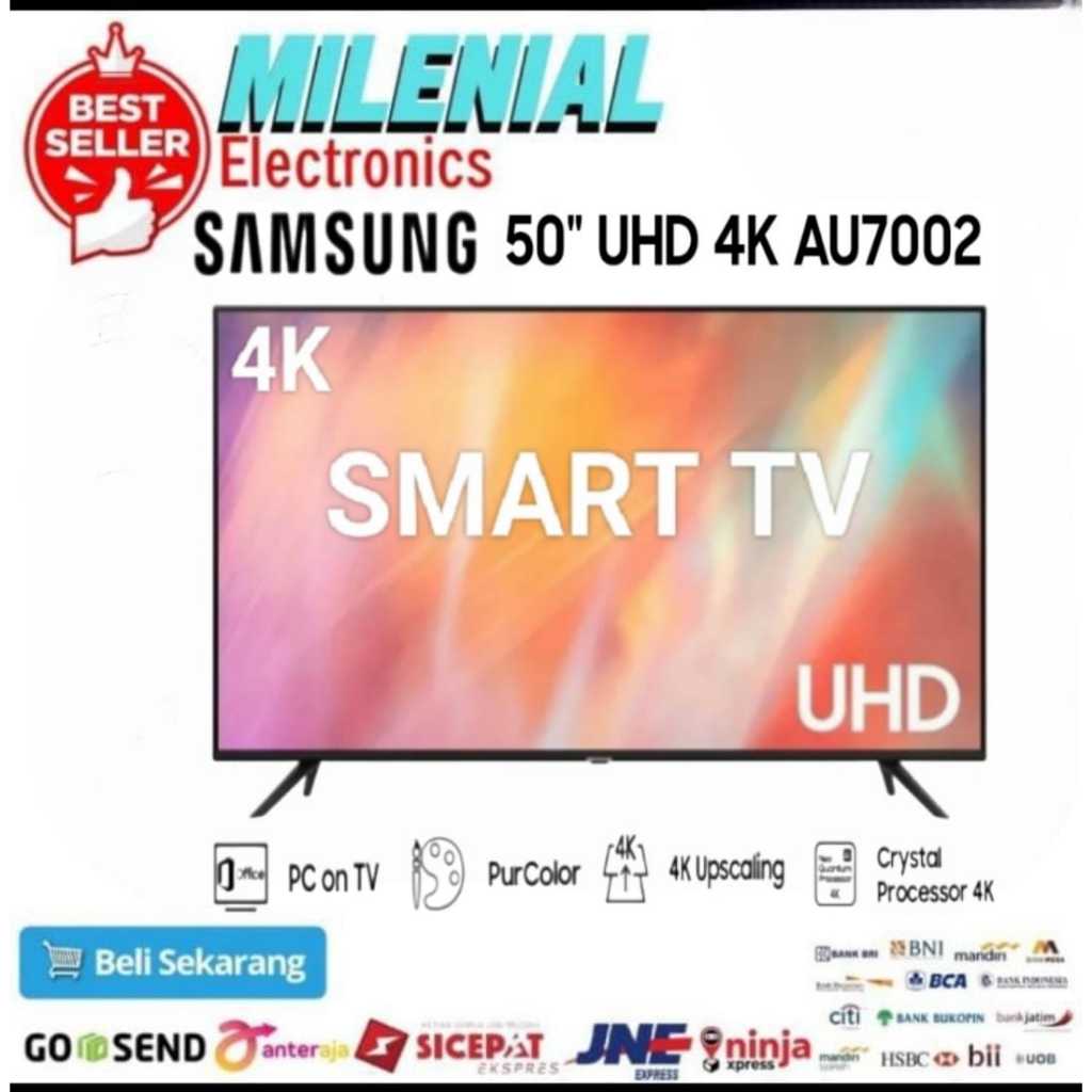 SAMSUNG 50AU7002 SMART LED TV 50 inch Crystal UHD 4K - AU50UA7002K