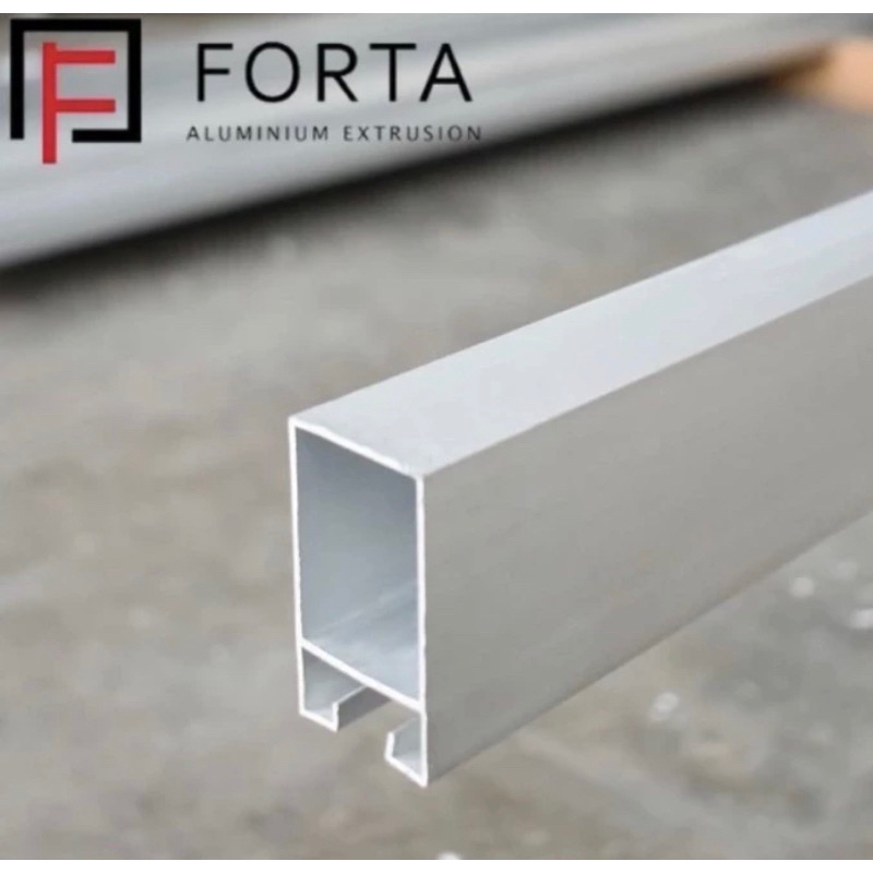 Aluminium Forta Sliding Door 9055 Tiang Polos Aluminium Batangan