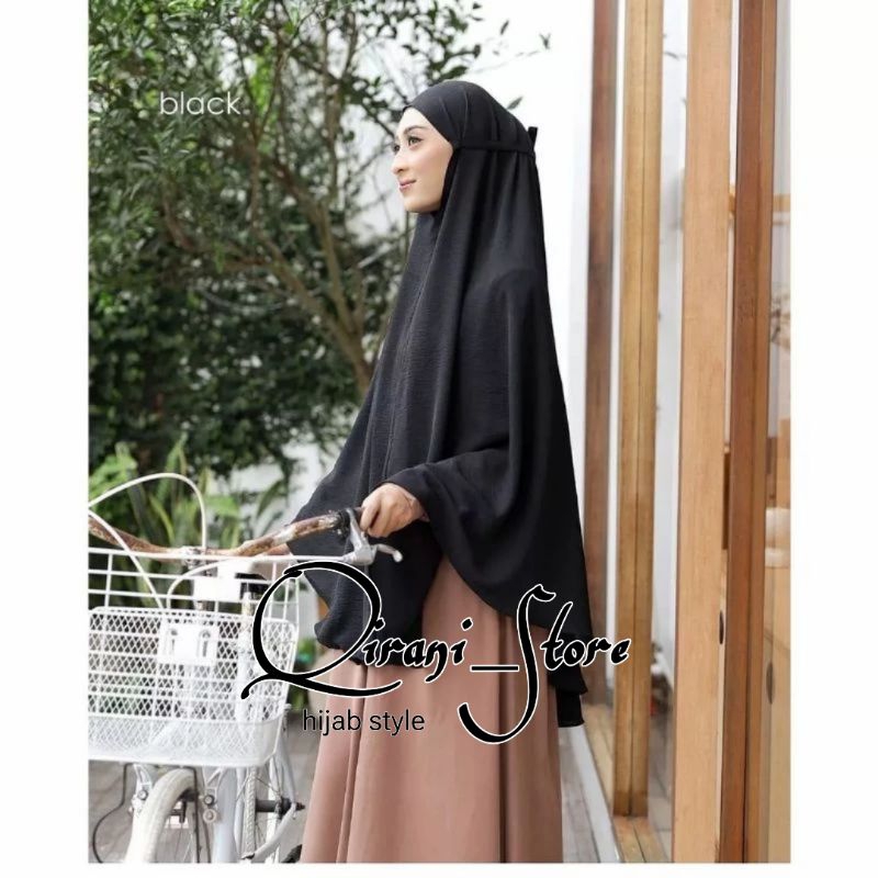 JILBAB INSTAN BERGO CRINKLE JUMBO XXL