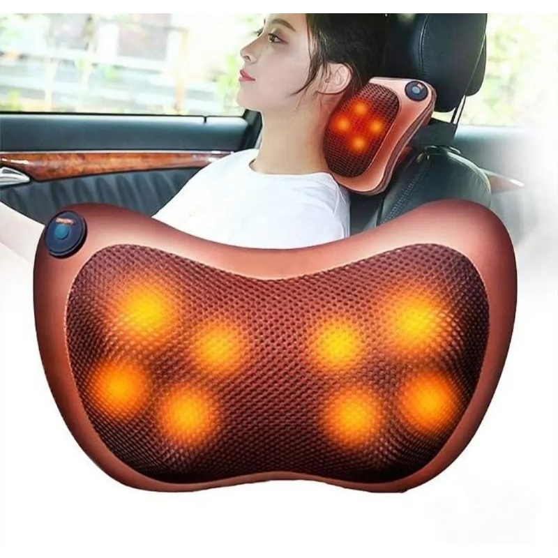 ALAT PIJA BANTAL PIJAT 8 BOLA PORTABLE CAR HOME MASAAGE PILLOW BANTAL PIJAT8