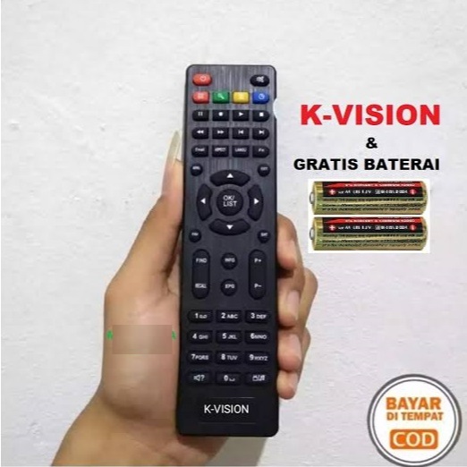 DIJAMIN TANPA SETTING & SESUAI GAMBAR- REMOTE REMOT K-VISION BROMO C2000 GRATIS BATERAI/ LANGSUNG PA