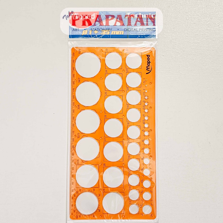 

Super Delivery Penggaris Lingkaran Maped Circle Templates Ruler