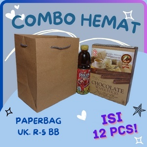 

Tas Souvenir R5 BB / Cokelat Polos / Ukuran 18x13x22 cm / Isi 12 Pcs