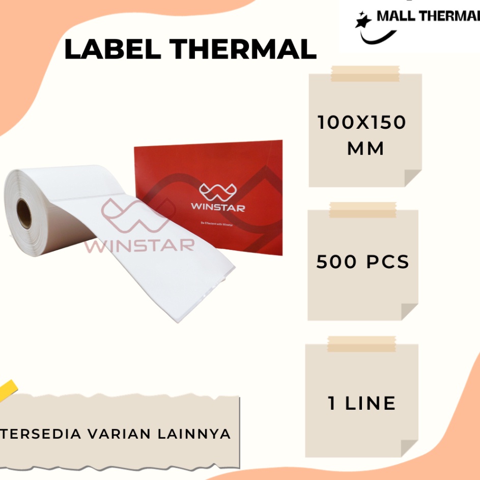 

Murah Terkeren LABEL STICKER THERMAL 1 X 15 BARCODE 1X15 UKURAN A6 ONLINE SHOP