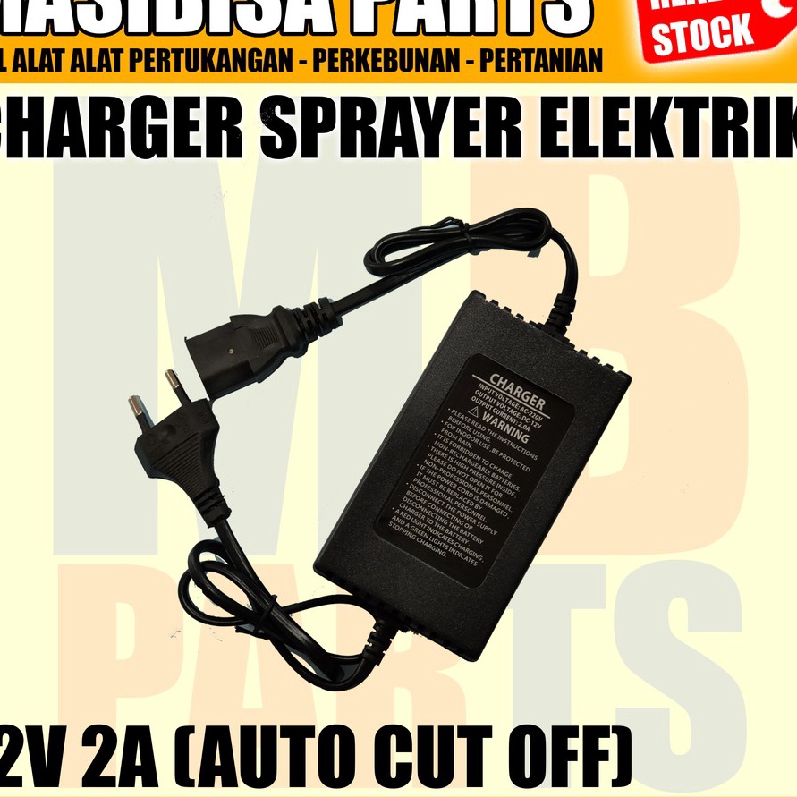 STOK SIAP COD Charger Cas Aki Sprayer Elektrik  Knapsak 12V