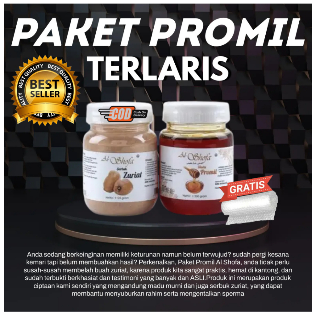 [TERLARIS] Paket Promil Cepat Hamil Ampuh Suami Istri Madu Promil Suami Istri Al Shofa SERBUK ZURIAT