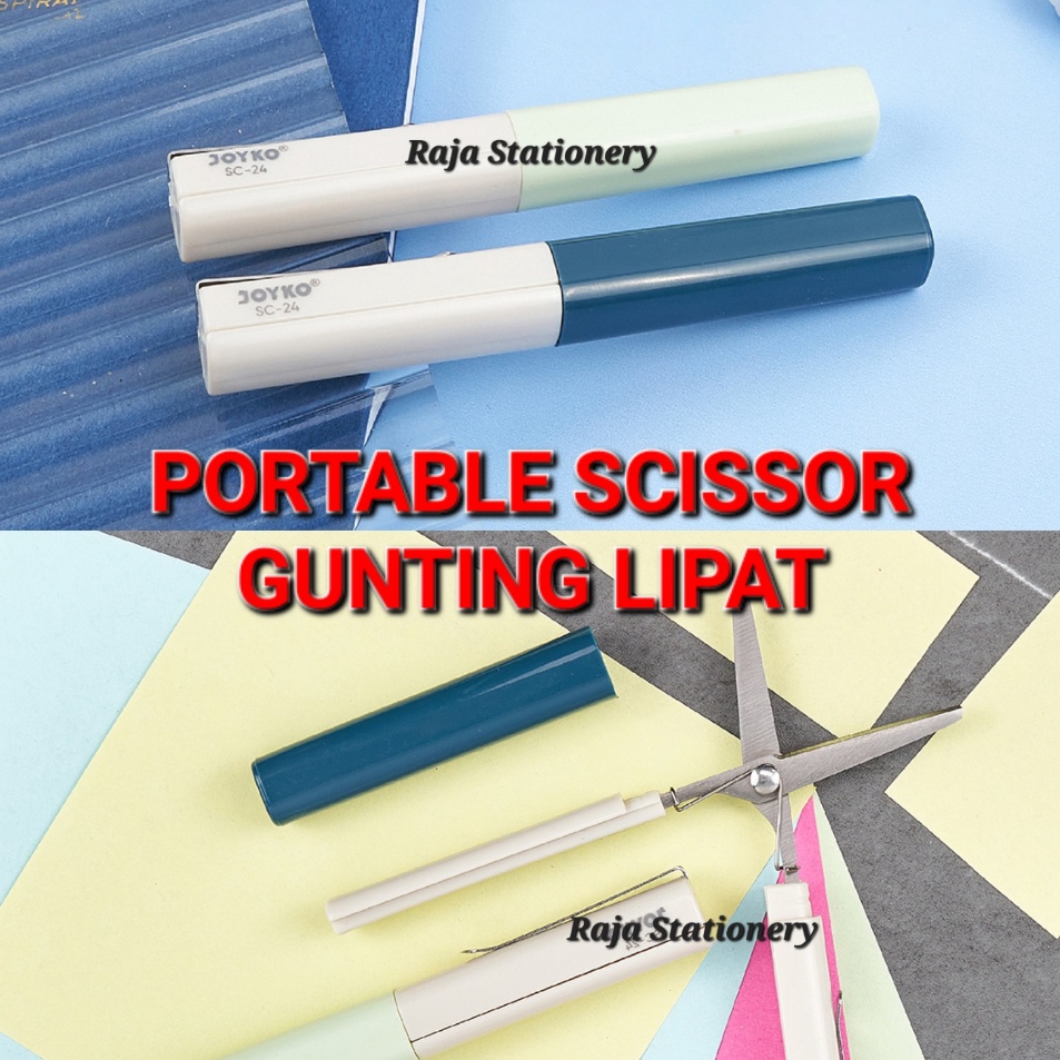 

Murah Terpopuler Joyko PORTABLE SCISSOR Gunting Lipat Kantong PORTABEL Mini SC24