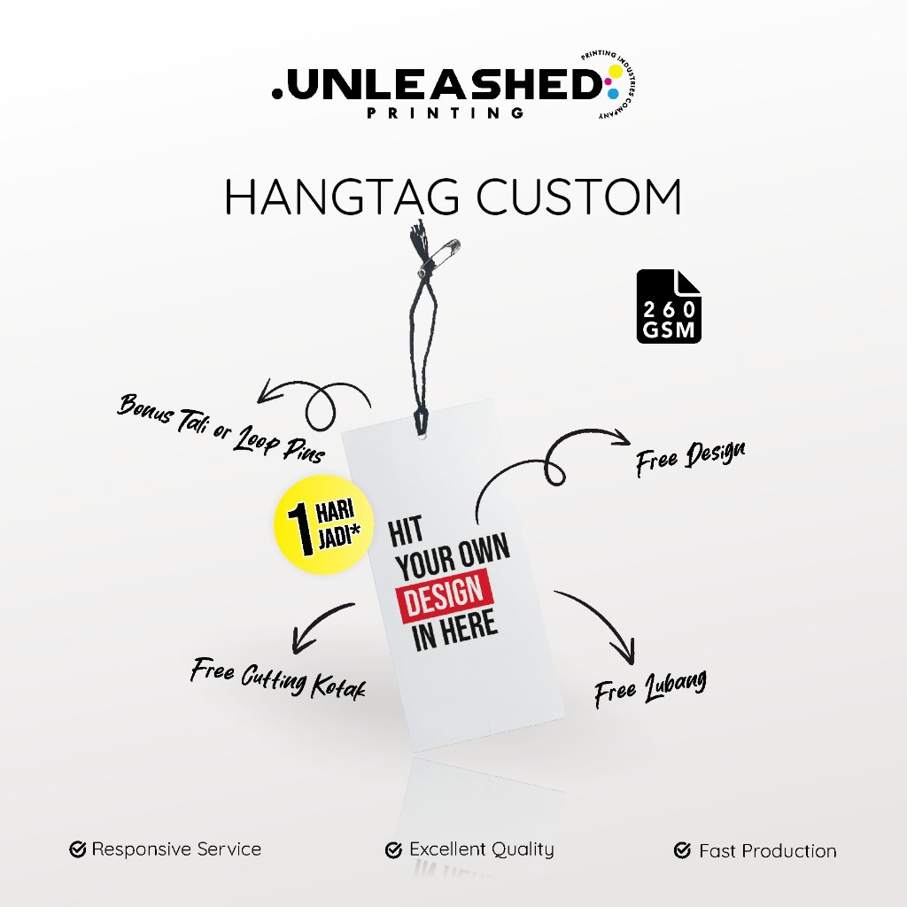 LABEL TAG HANGTAG | BAJU / KAOS / CELANA / KADO | HANGTAG UNLEASHED
