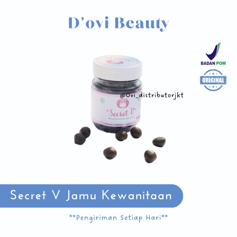 D’OVI BEAUTY SECRET V BY OVISKIN OVI BEAUTY HERBAL KEWANITAAN JAMU HERBAL