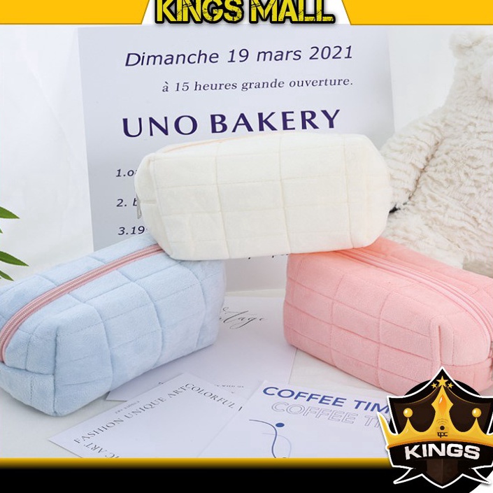

Segera Order KINGS T5958 Tempat Pouch Pillow Korea Kotak Pensil Sleting Velvet Aesthetic Pastel Kotak Pensil Bulu Make Up Pouch