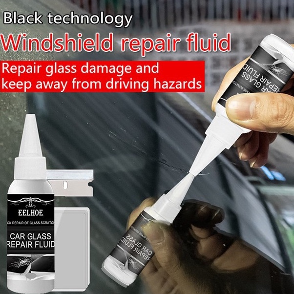 Repair Sealant Kaca Mobil Resin Reparasi Baret Retak Lecet Lem Cairan Kaca ART C6Z4