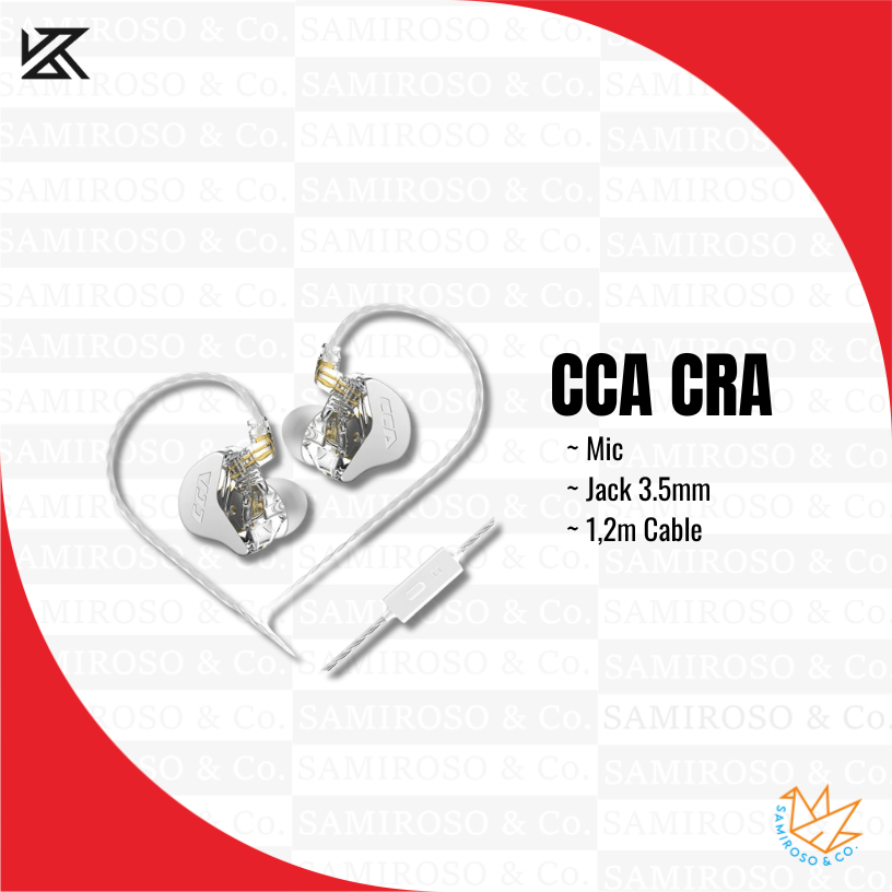 Headset IEM KZ CCA CRA Garansi resmi 1 tahun