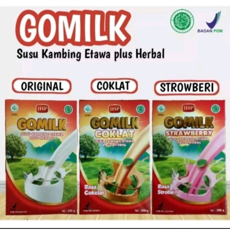 

GOMILK SUSU KAMBING ETAWA ASLI PLUS HERBAL ORIGINAL 200gr