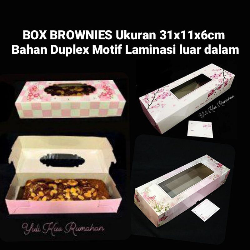 

Box Brownies 31x11x6cm Bahan Duplex Motif Laminasi Luar Dalam