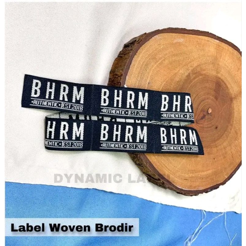 

label pakaian/label woven/label bordir ukuran 2x5cm