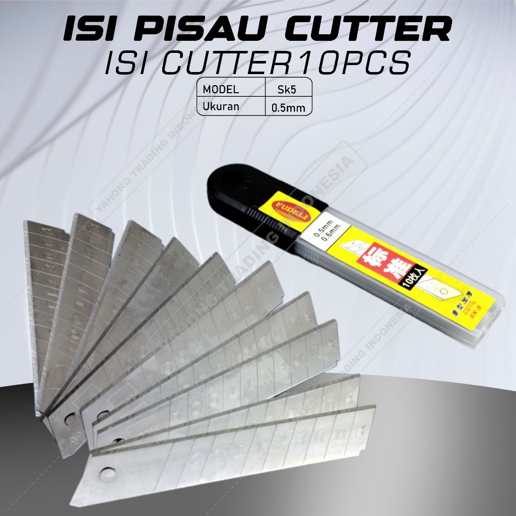 

1 Pak isi Pisau Cutter Cuter 10 pcs