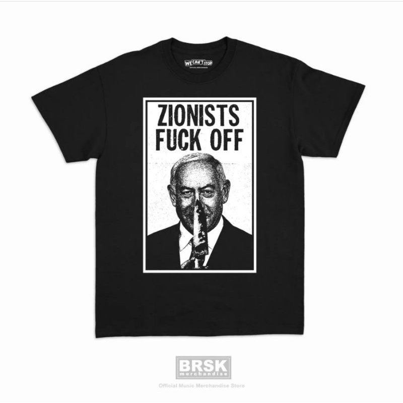 We Cant Stop - Zionists Fu*k Off Hitam (Gratis Poster)