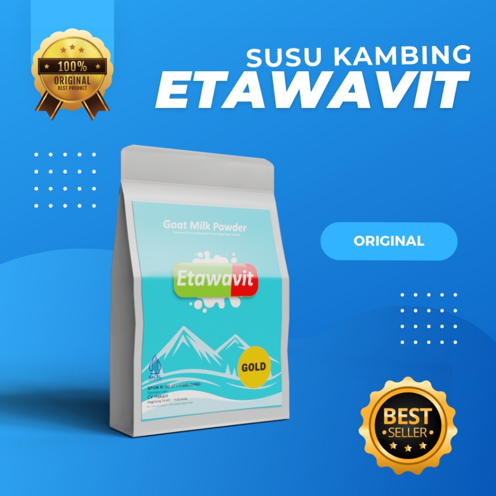 

ETAWAVIT Bubuk Susu Kambing Rasa Original Suplemen Sendi Kemasan 1 kg