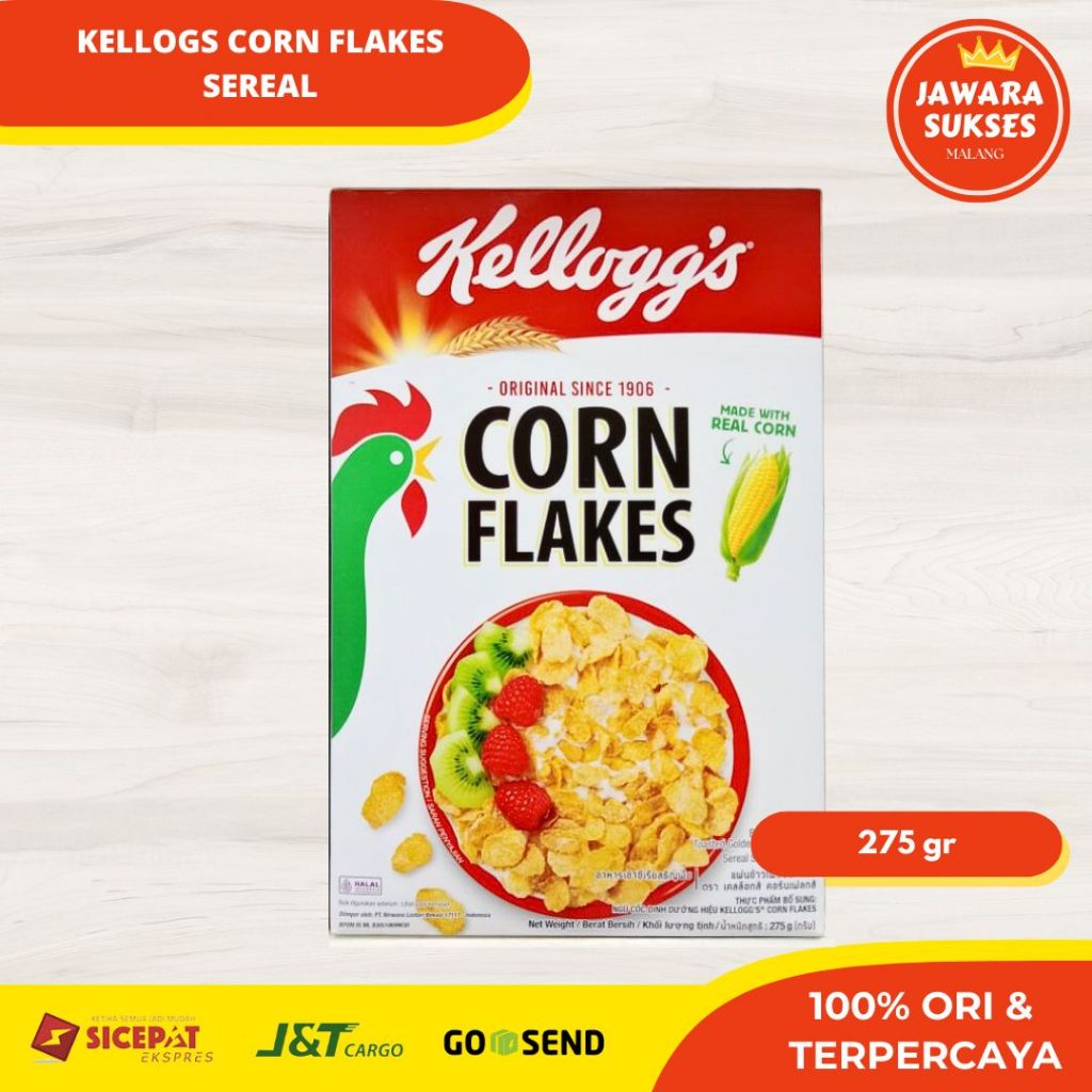 

[275 gr] Kellog s Cornflakes Cereal | Kellog Cornflake Sereal