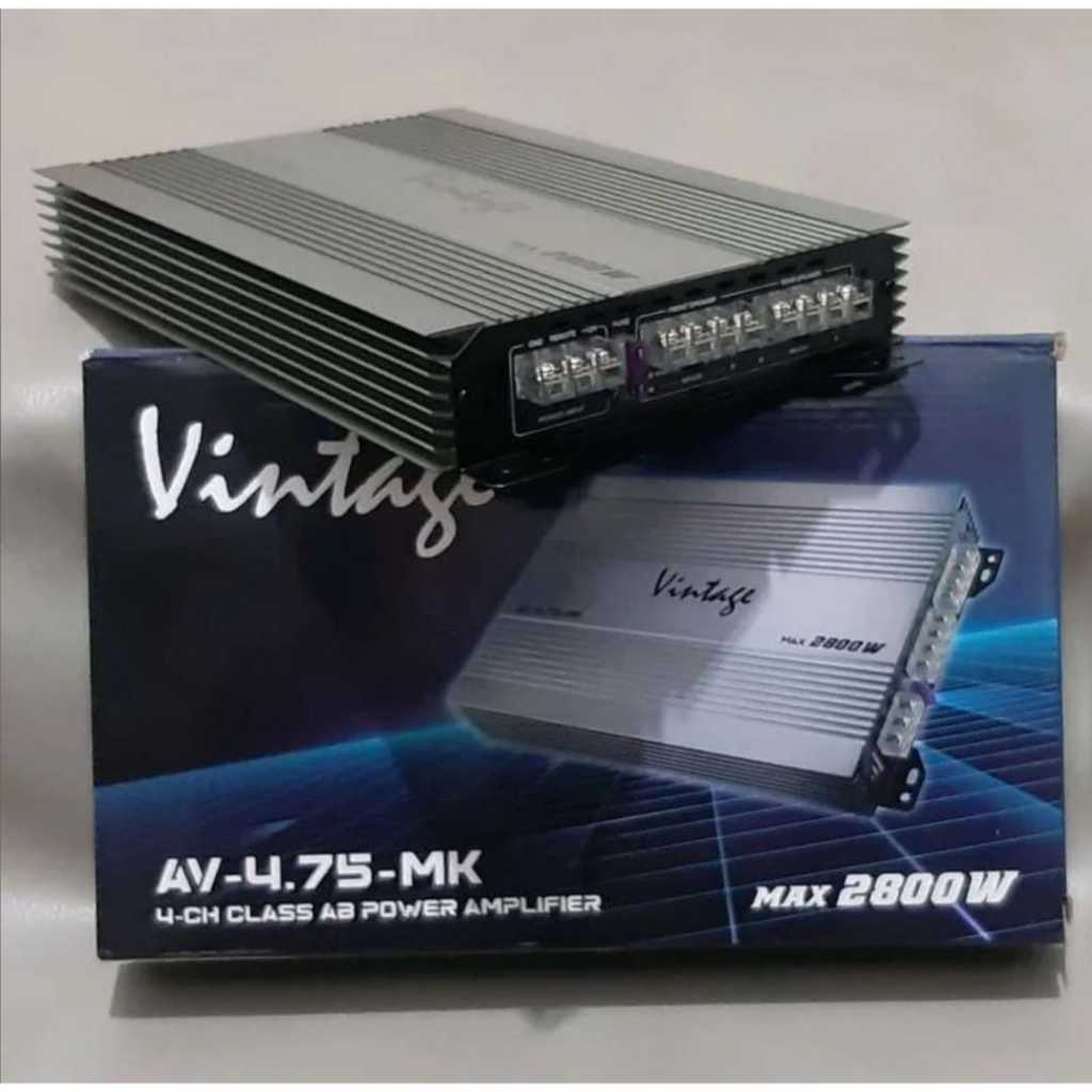 Power Amplifier 4 Channel VINTAGE Power Audio Mobil