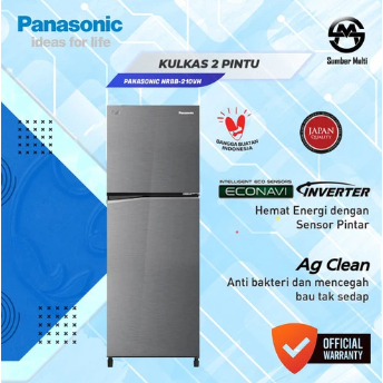 Kulkas Panasonic 2 Pintu NR-BB210VH Inverter 210 VH 210 liter
